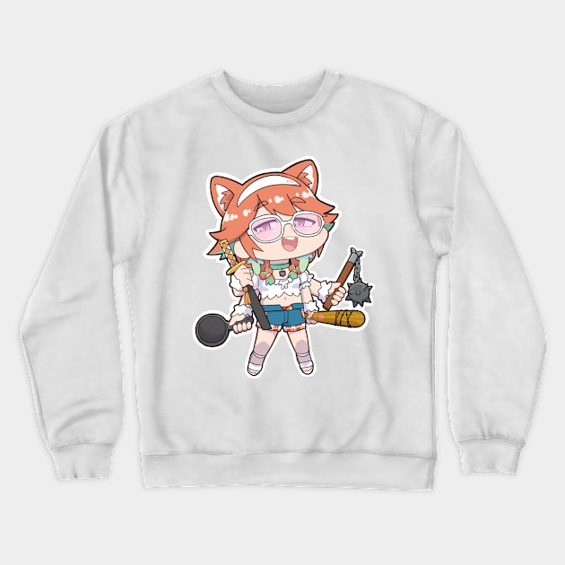 Takanashi Kiara Chibi Crewneck Sweatshirt by Kent